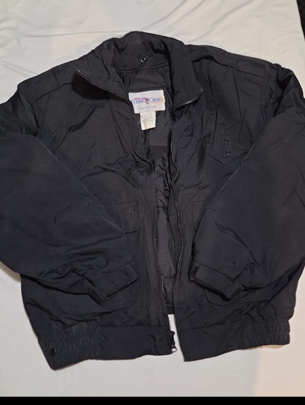Flying Cross Mens Large Black Puffer Jacket #06